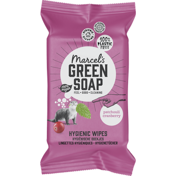 Marcel's Green Soap Hygienische doekjes patchouli&cranberry