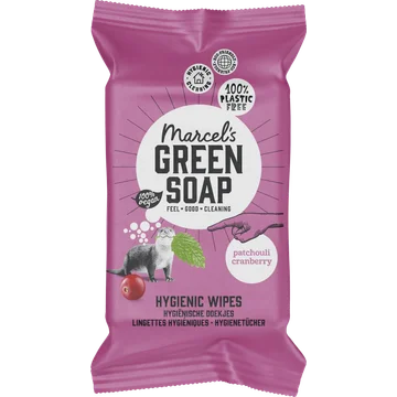 Marcel's Green Soap Hygienische doekjes patchouli&cranberry