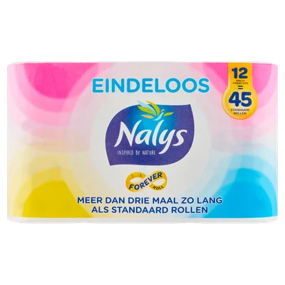 Nalys Eindeloos toiletpapier 4=15 rol 2-pack