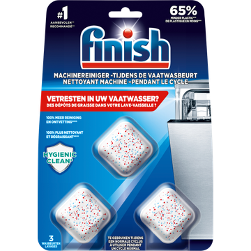 Finish Machinereiniger tijdens de wasbeurt