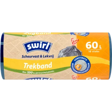 Swirl Vuilniszakken met trekband 60 liter