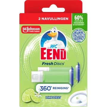 WC-Eend Fresh discs lime zest navul