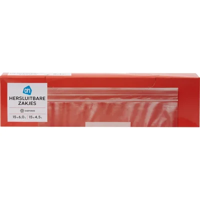 AH Hersluitbare zakjes 4,5 en 6 liter