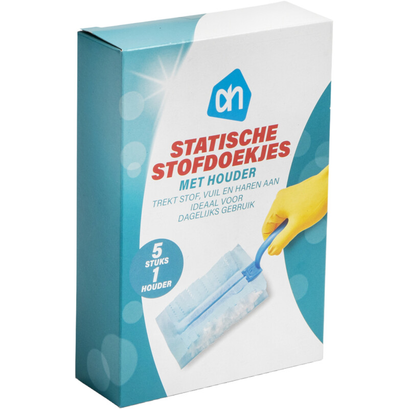 AH Statische stofdoekjes + houder