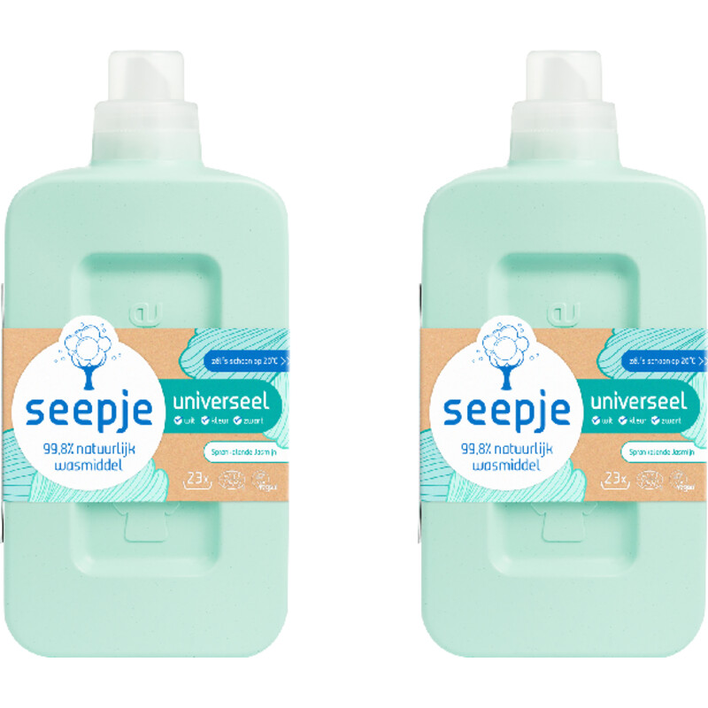 Seepje Wasmiddel universeel 2-pack
