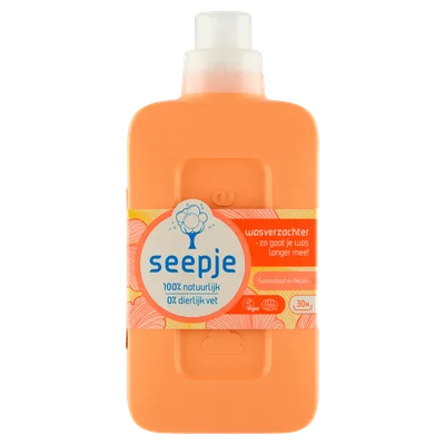 Seepje Wasverzachter sandelhout en perzik