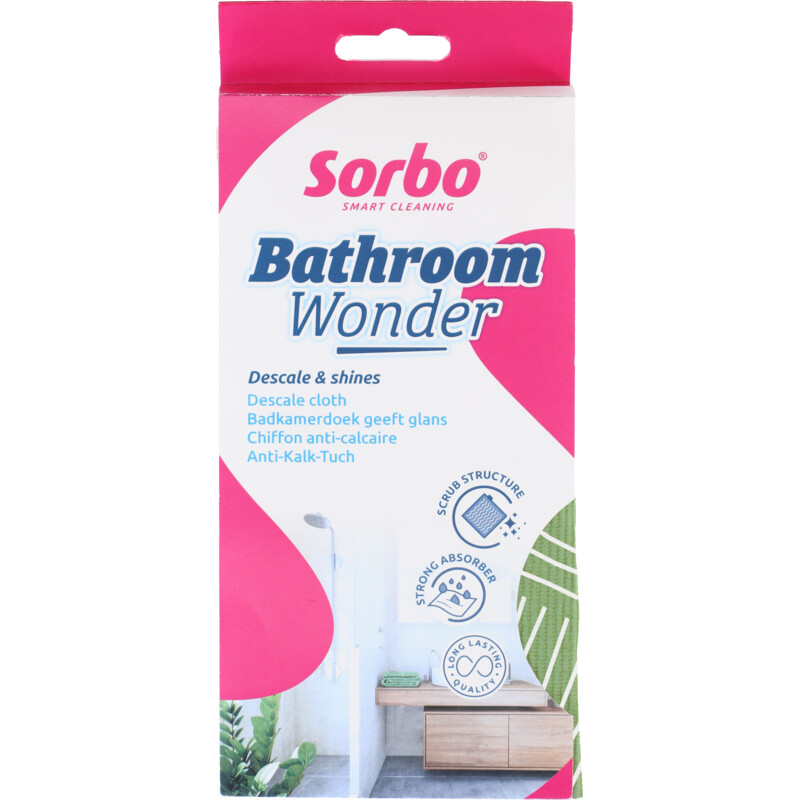 Sorbo Bathroom wonder anti-kalk doek