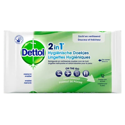 Dettol 2 in 1 hygiënische doekjes