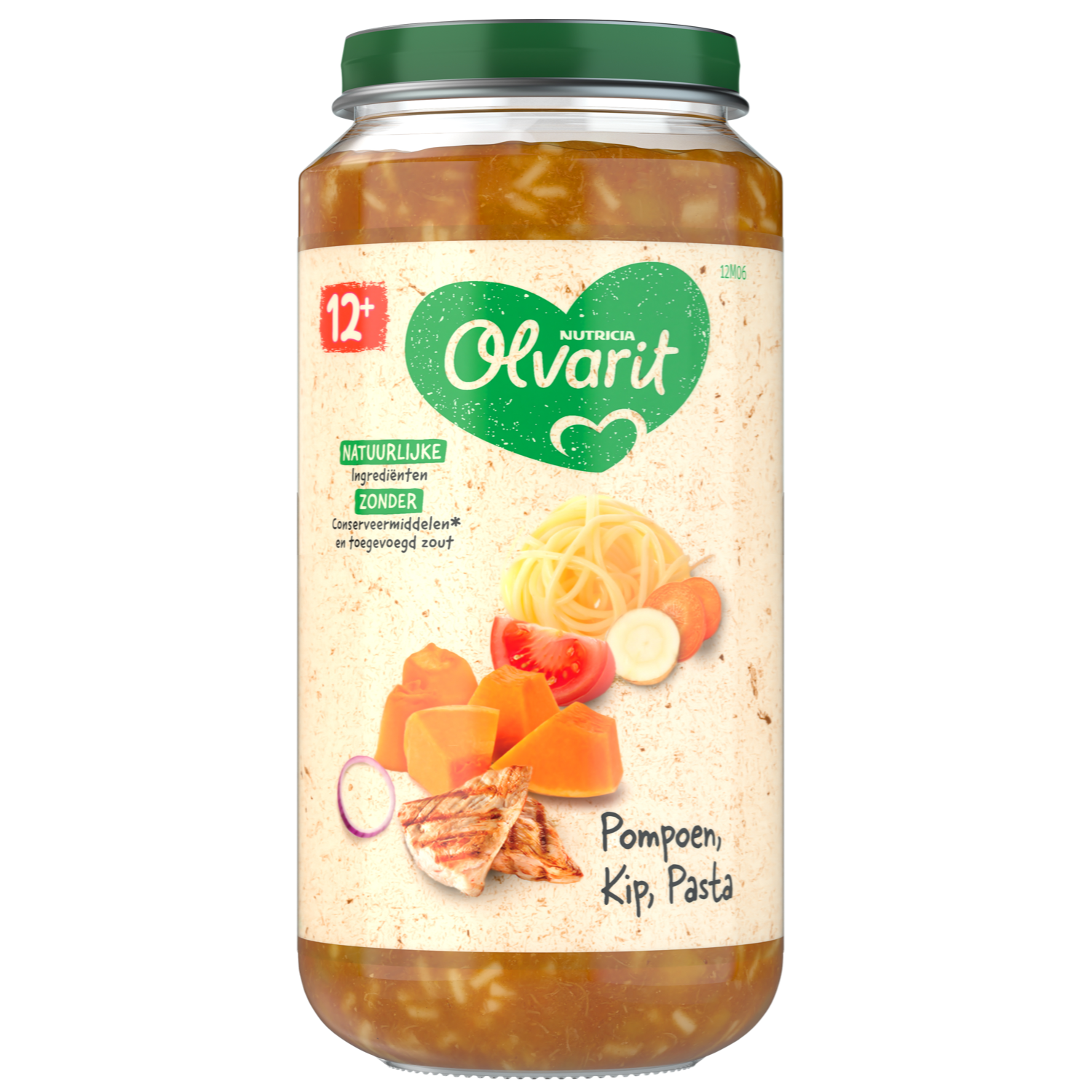 Olvarit Pompoen kip pasta 12m+