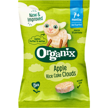 Organix Apple rice cake clouds 7m+