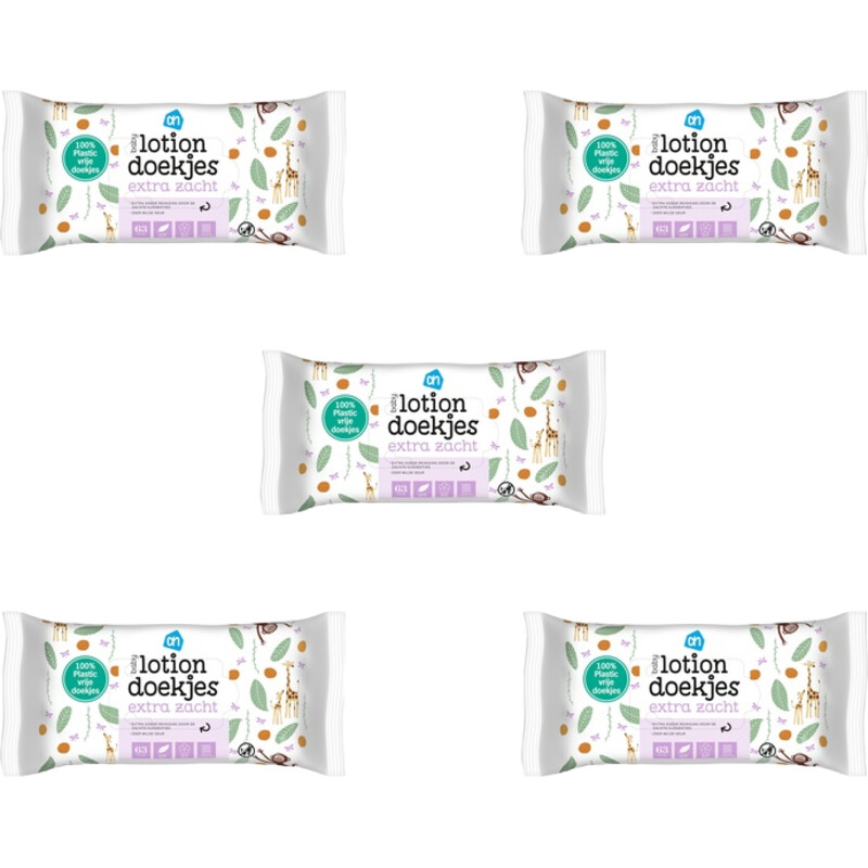 AH Baby lotiondoekjes extra zacht 6-pack