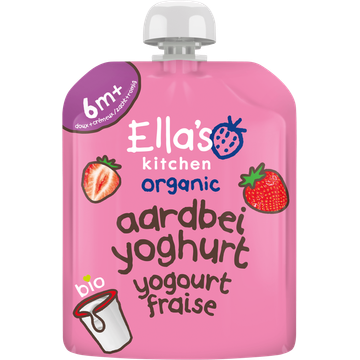 Ella's kitchen Biologische Aardbeien yoghurt 6m+