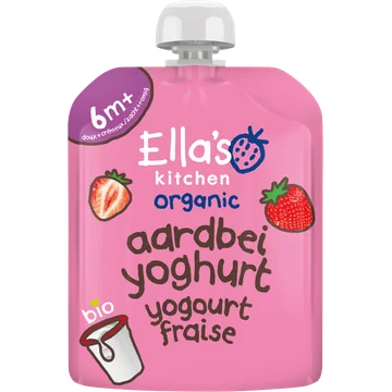 Ella's kitchen Biologische Aardbeien yoghurt 6m+