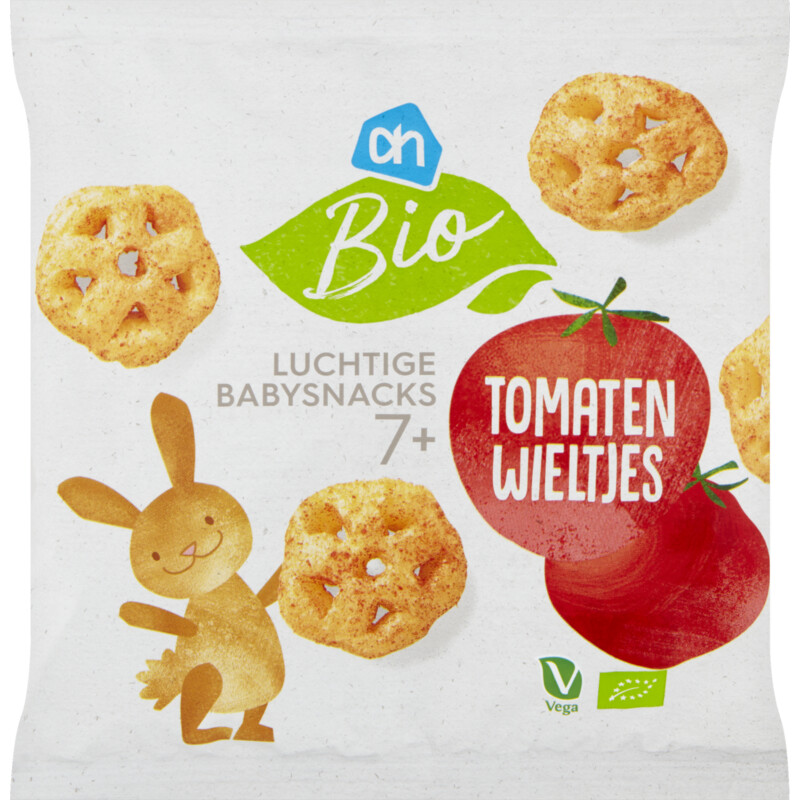 AH Biologisch Luchtige babysnacks tomatenwieltjes 7m+