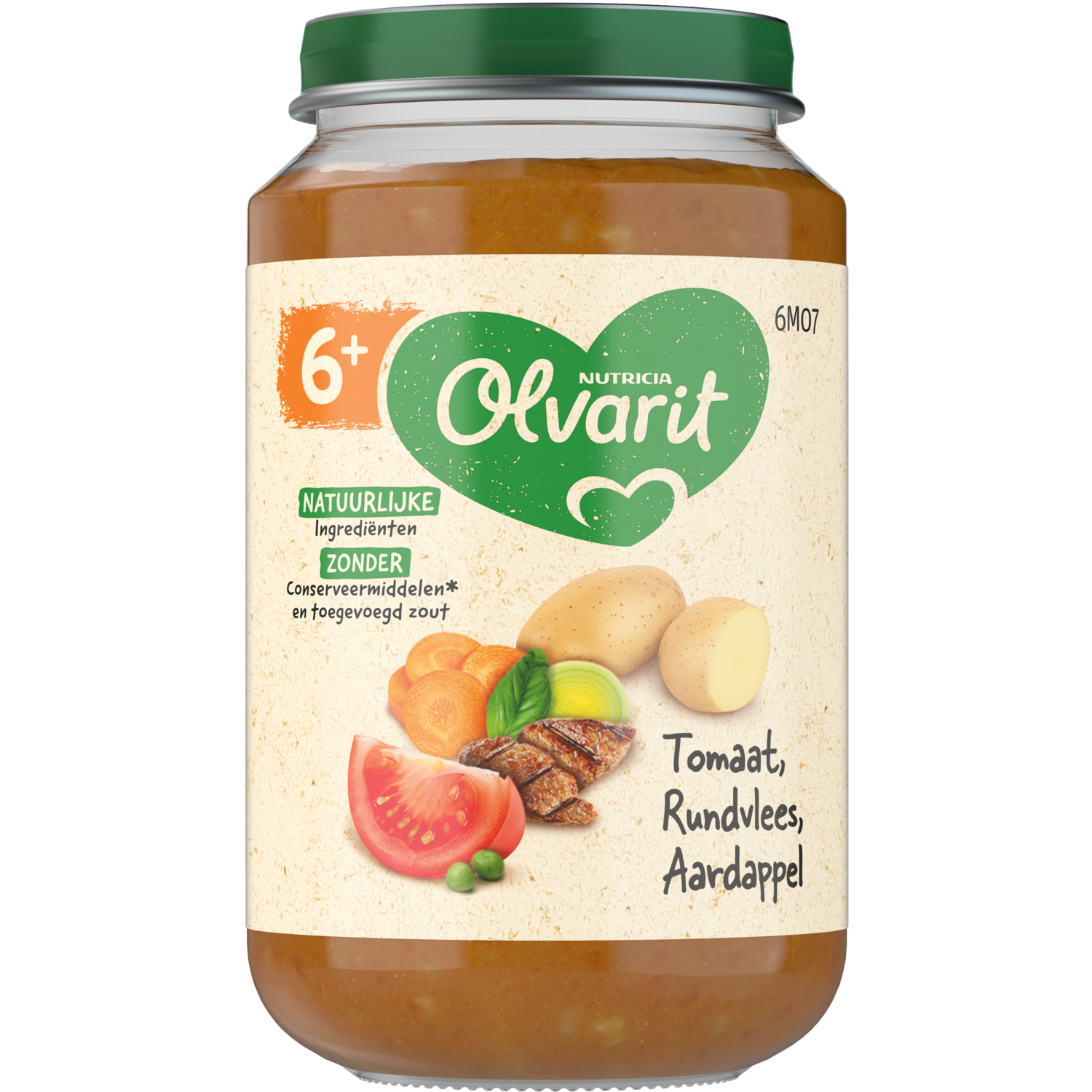 Olvarit Tomaat rundvlees aardappel 6m+