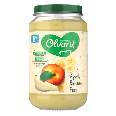 Olvarit Appel banaan peer 8m+
