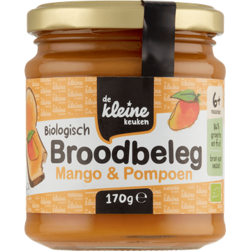 De Kleine Keuken Biologisch broodbeleg mango pompoen 6m+