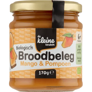 De Kleine Keuken Biologisch broodbeleg mango pompoen 6m+