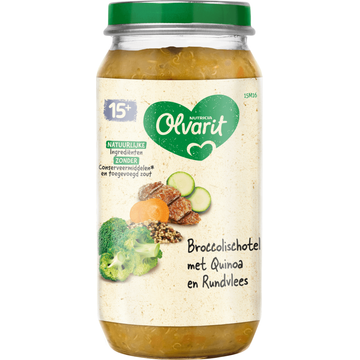 Olvarit Broccolischotel quinoa rundvlees 15m+