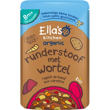 Ella's kitchen Hartverwarmende runderstoof 8m+ bio