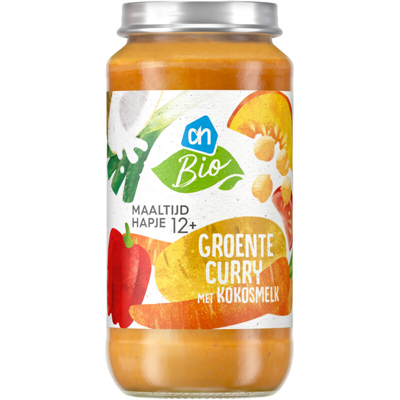 AH Biologisch Maaltijdhapje groentecurry kokosmelk 12+