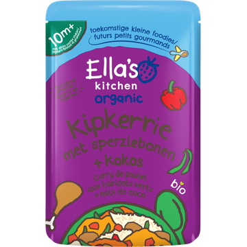 Ella's kitchen Kipkerrie met sperziebonen en kokos 10m+