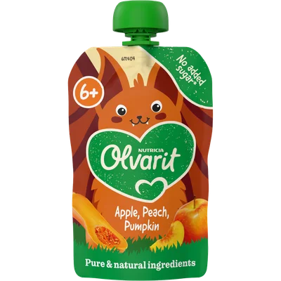 Olvarit Veggie heroes spinach, kiwi, appel 6m+