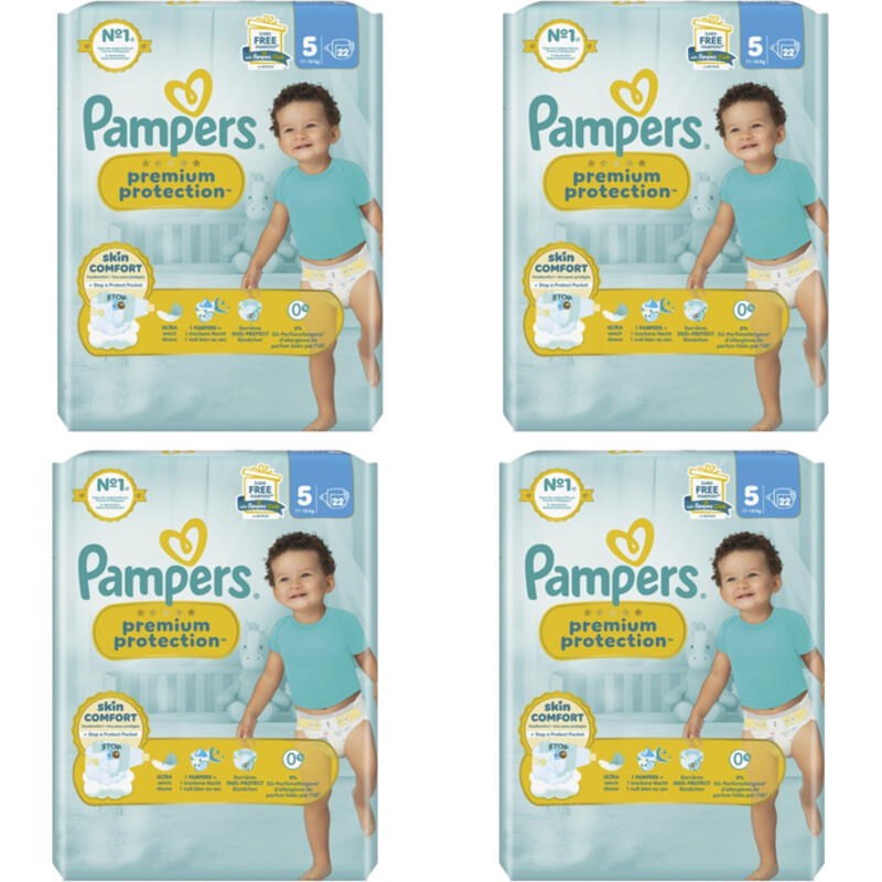 Pampers Premium protection luiers maat 5 4-pack