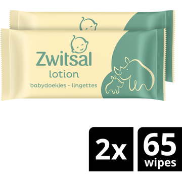 Zwitsal Baby lotion billendoekjes 2-pack