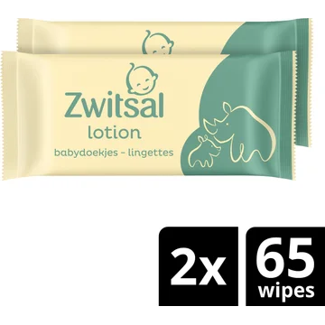 Zwitsal Baby lotion billendoekjes 2-pack