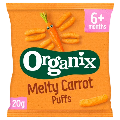 Organix Maïs knabbels met wortel 6m+
