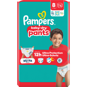 Pampers Baby-dry pants luierbroekje maat 8