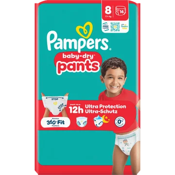 Pampers Baby-dry pants luierbroekje maat 8