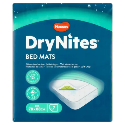 Huggies DryNites bed mats 6-pack