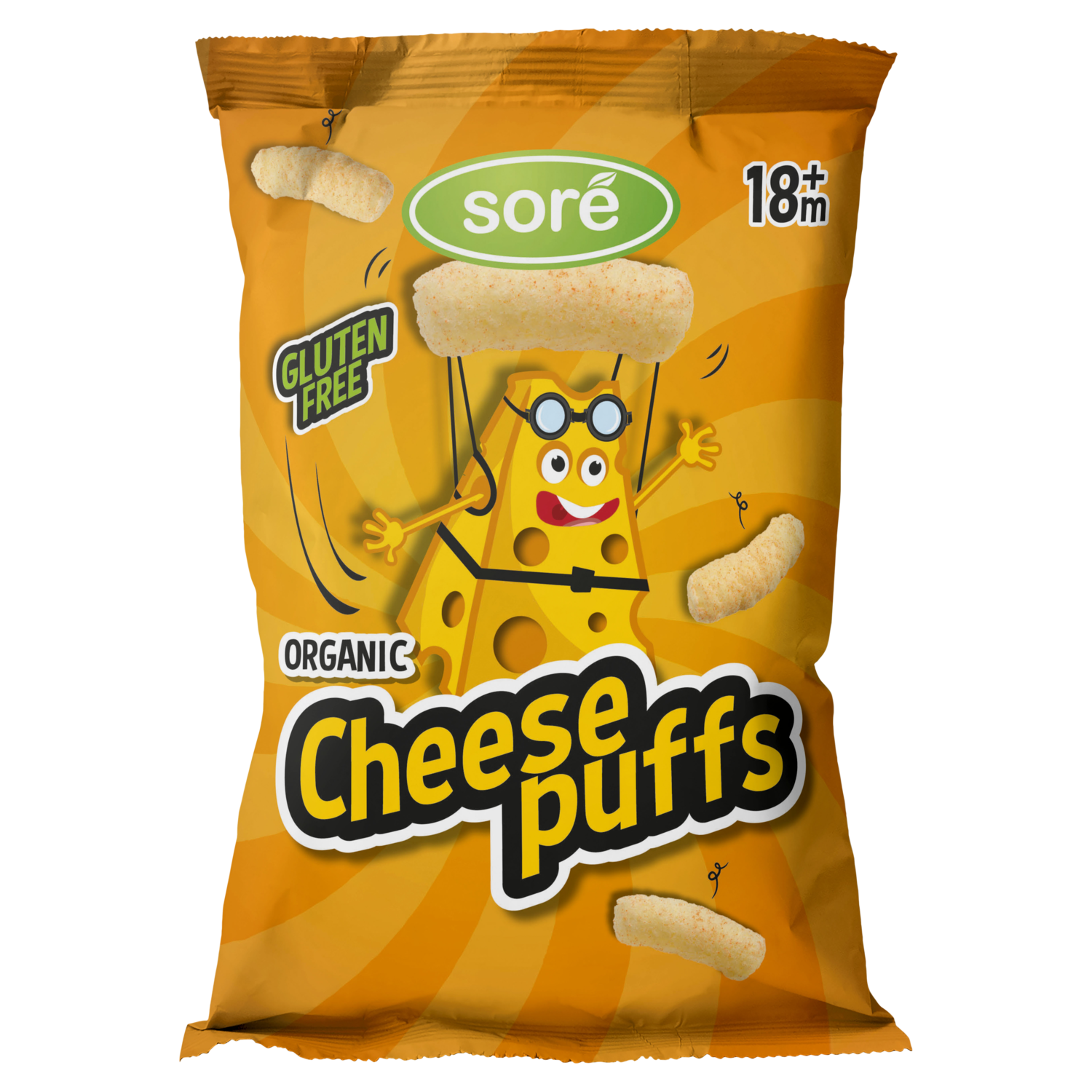 Sore Cheese puffs 18m+