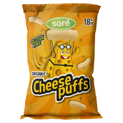 Sore Cheese puffs 18m+