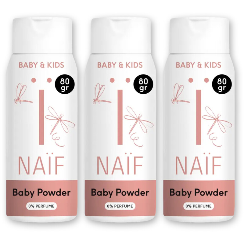 Naïf Babypoeder 3-pack