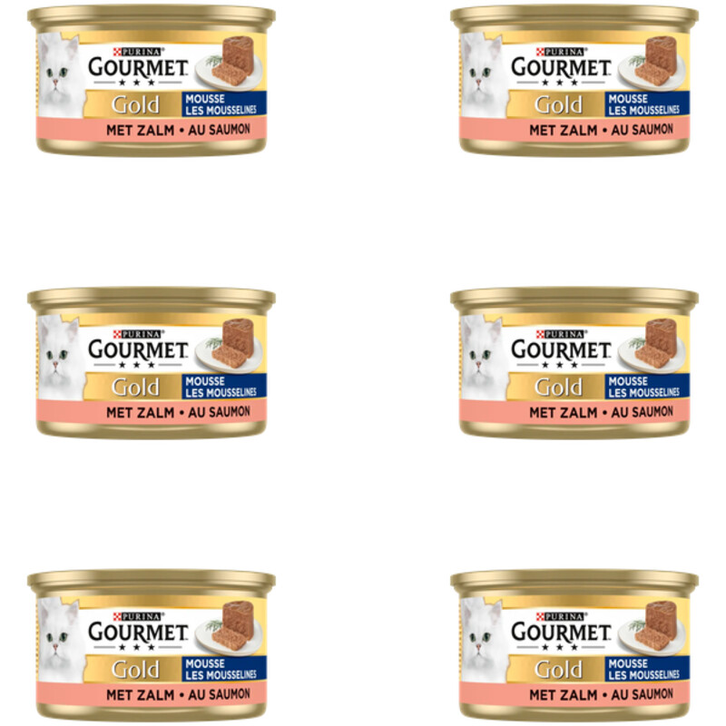 Gourmet Gold mousse met zalm 6-pack