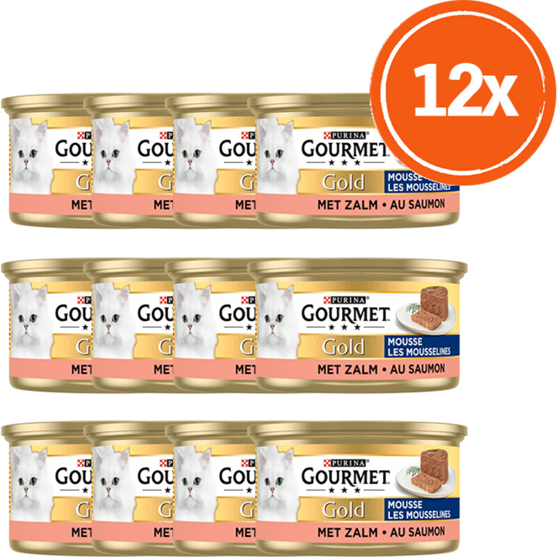 Gourmet Gold mousse met zalm 12-pack