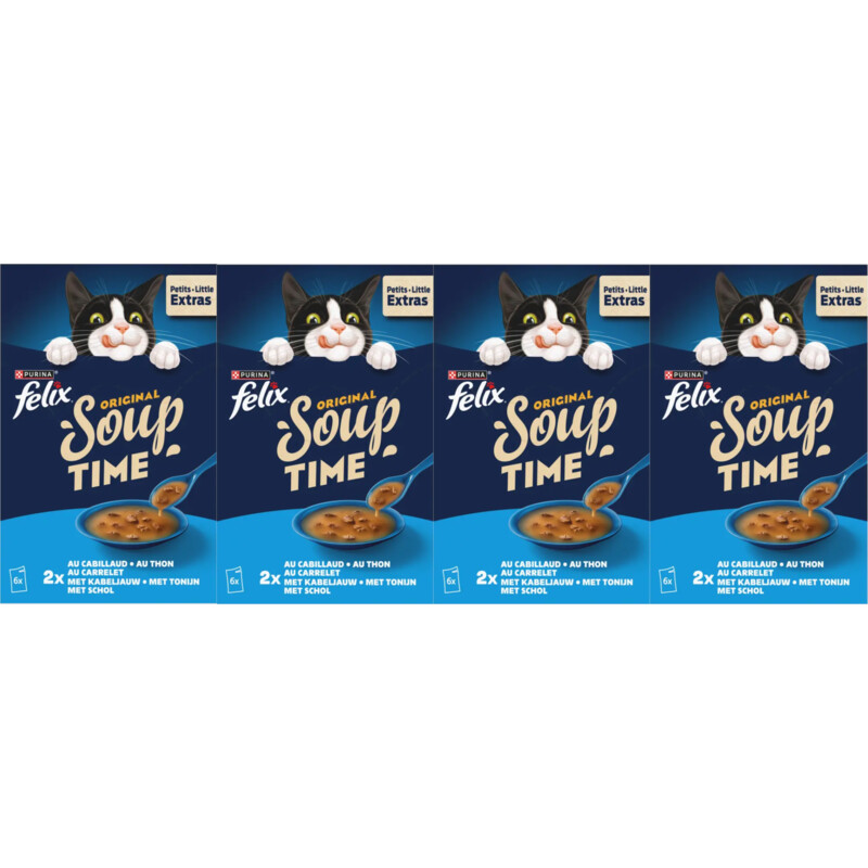Felix Soup org kabeljauw tonijn schol 4-pack