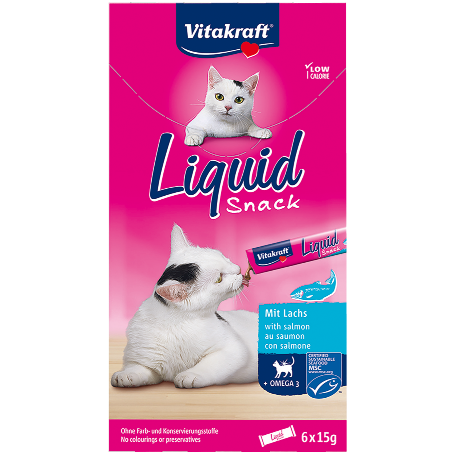 Vitakraft Liquid snack zalm & omega