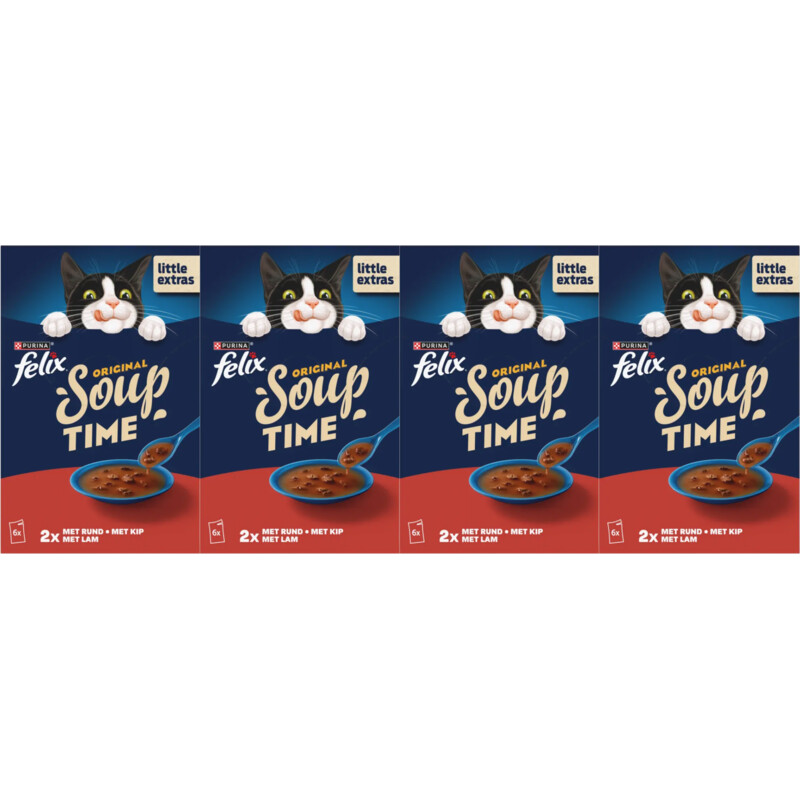 Felix Soup original met rund kip lam 4-pack