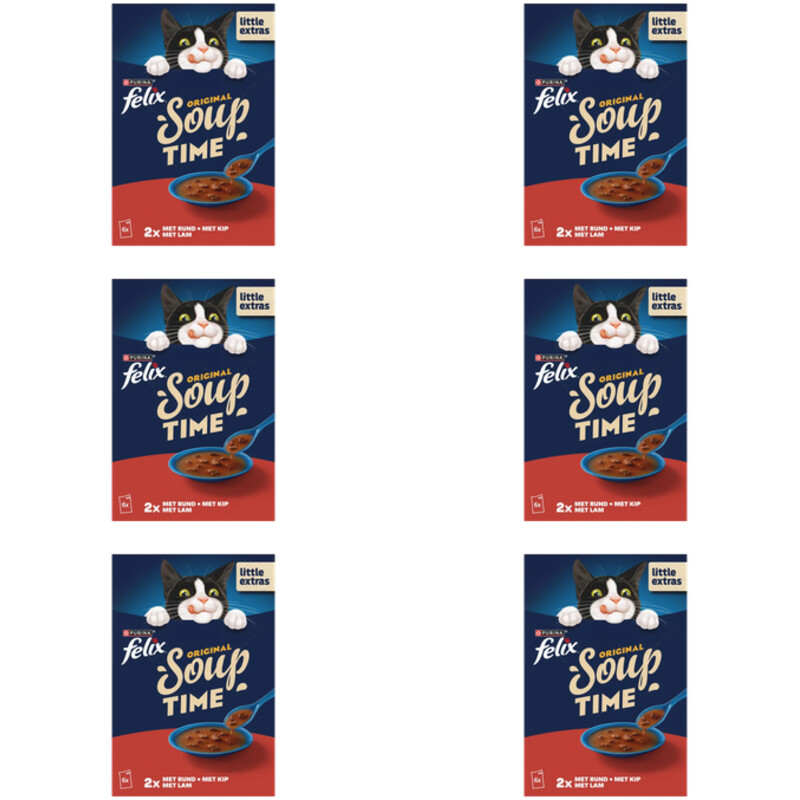 Felix Soup original met rund kip lam 6-pack