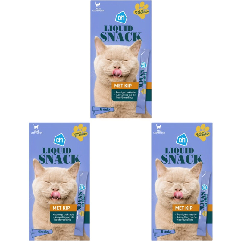 AH Liquid snack met kip 3-pack