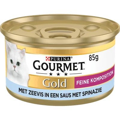 Gourmet Gold luxe mix met zeevis & spinazie