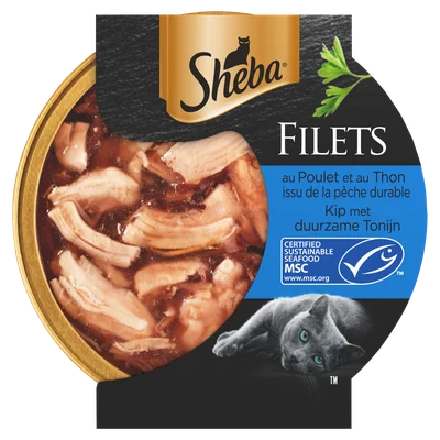 Sheba Filets kip met duurzame tonijn