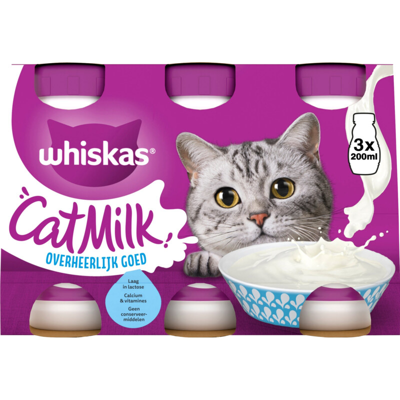 Whiskas Kattenmelk 3-pack