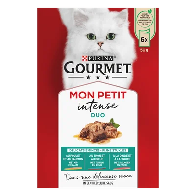 Gourmet Mon petit intense duo in saus vlees&vis