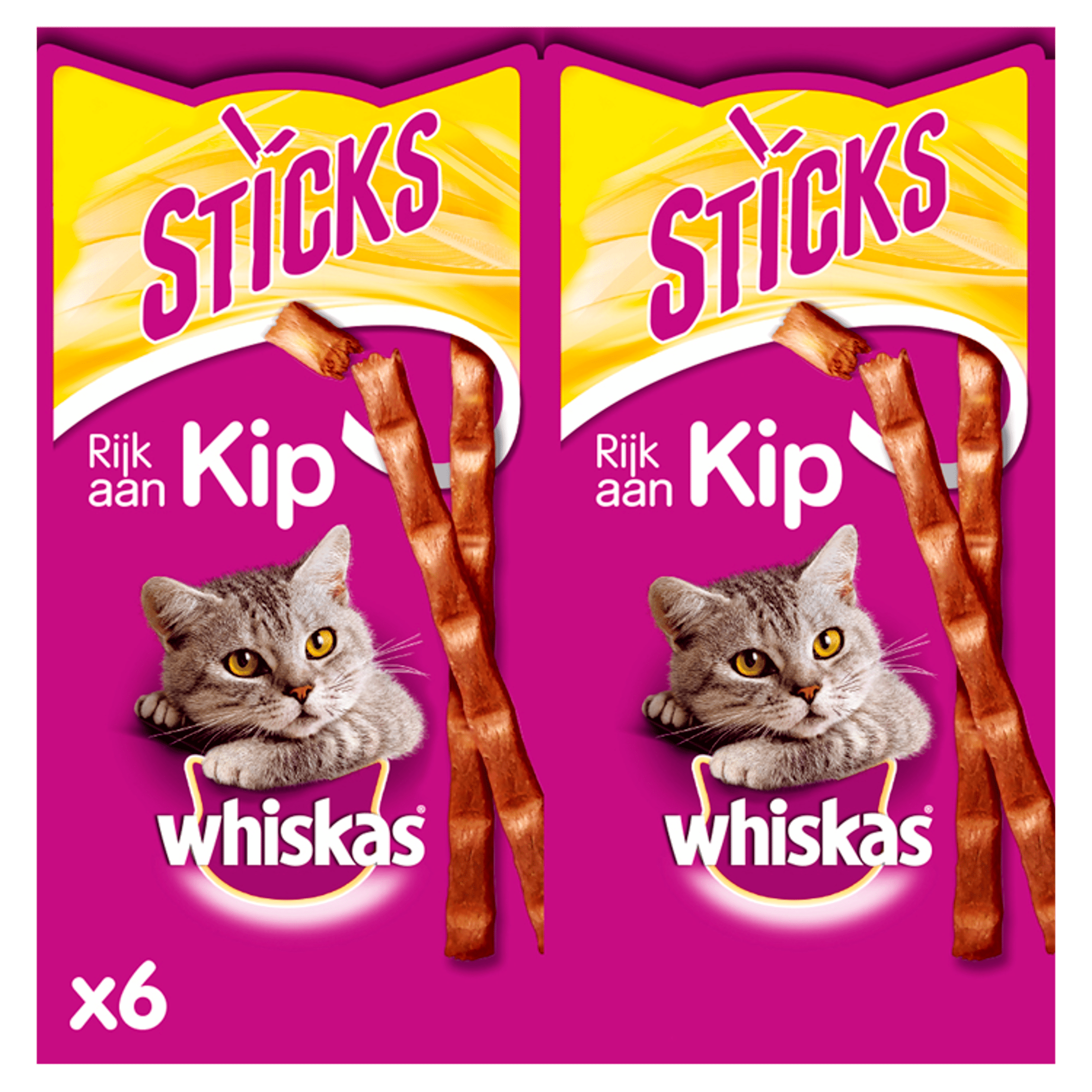 Whiskas Sticks rijk aan kip