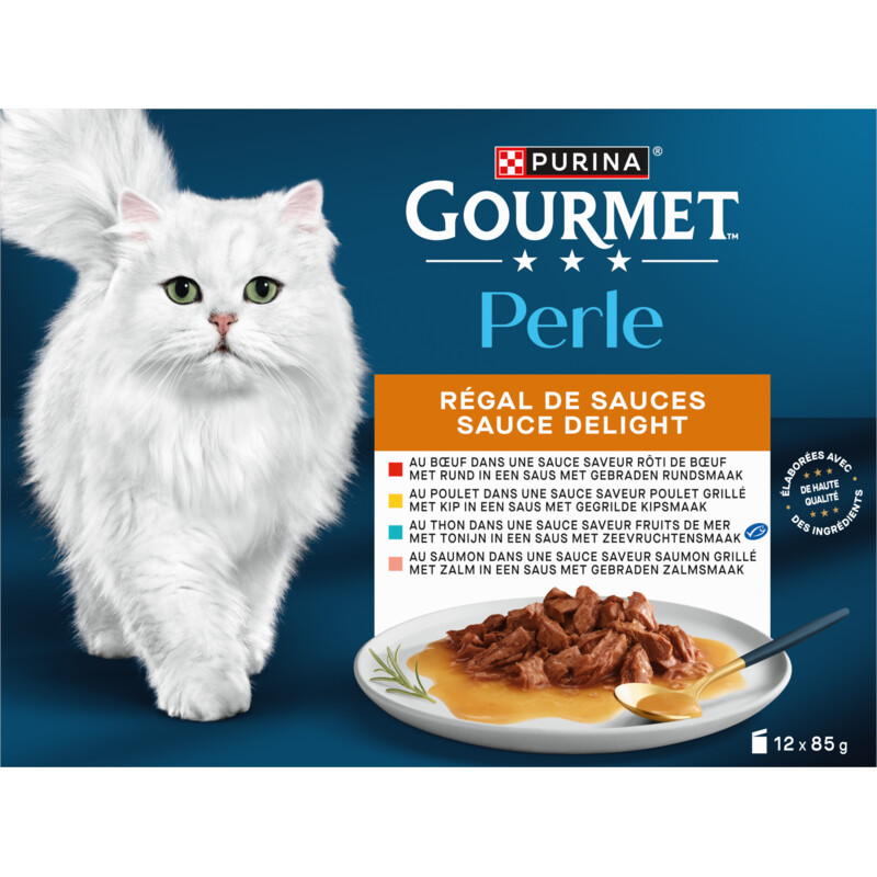 Gourmet Perle sauce delight rund kip tonijn zalm